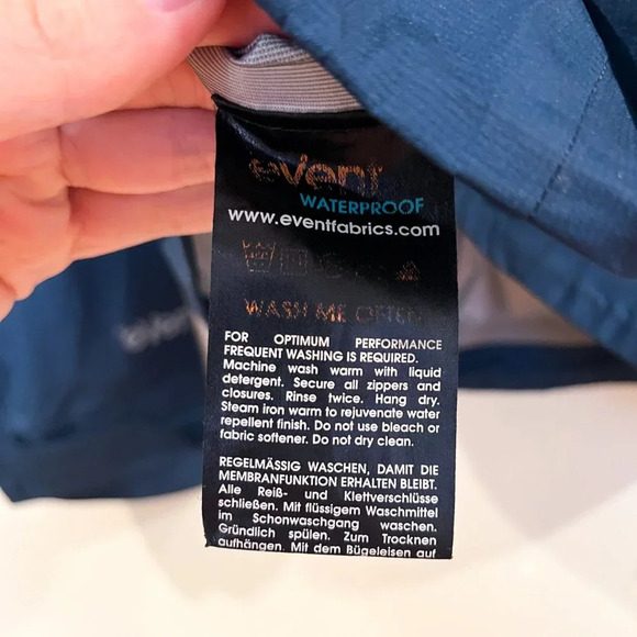 REI Co-op Blue Full Zip Outdoor Hiking Packable Windbreaker Rain Jacket XS - Picture 11 of 11